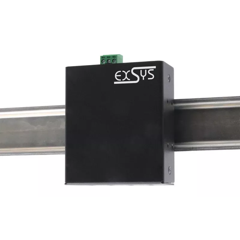 EXSYS EX-12274HMS USB 3.2 Gen 2x1 4-poorts industriële metaal-hub, 10Gbps, 15KV ESD, wand-/DIN-railmontage