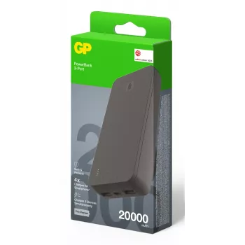 GP PowerBank B+ 20000 mAh zwart GPPBB20BBKBSR554