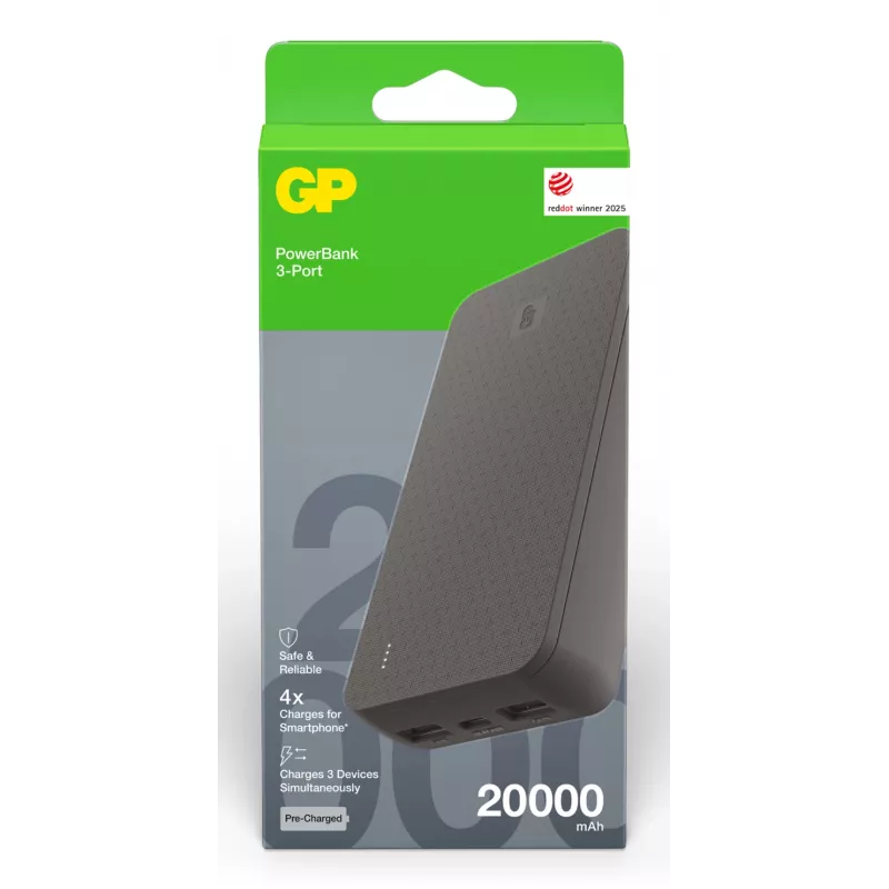 GP PowerBank B+ 20000 mAh zwart GPPBB20BBKBSR554