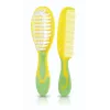 Kidsme Baby-haarborstel & kam set – zachte borstels, BPA-vrij, ergonomisch, wit/grijs