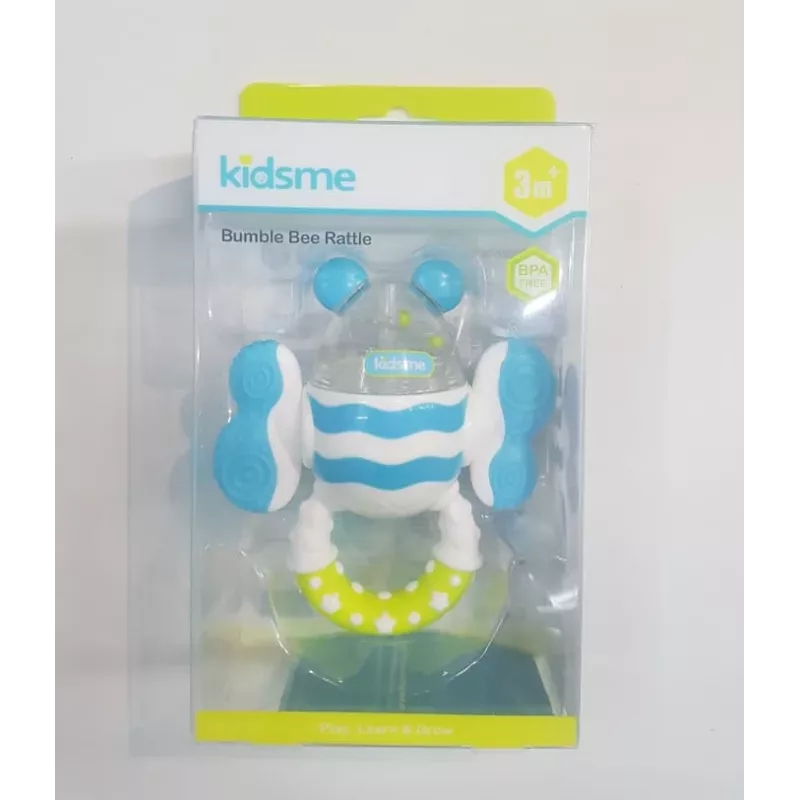 Kidsme Bumble Bee bijtring & rammelaar, 3M+