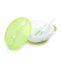 Kidsme zuigkom met deksel en thermische lepel, limoengroen, 9m+
