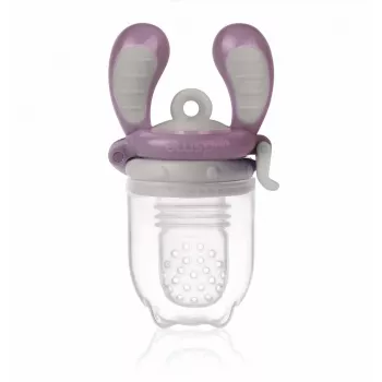 Kidsme Food Feeder Medium Plum - baby fruit- en groentebijtring, 4m+