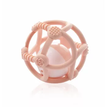 Kidsme siliconen bijtbal, roze