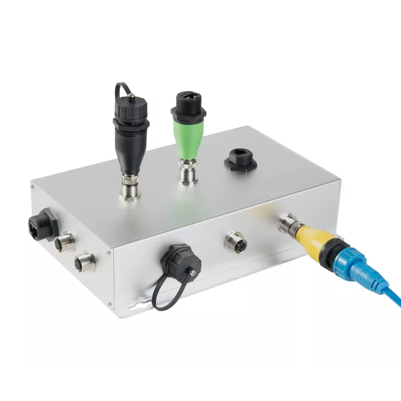 EXSYS EX-49504 M12 A-code 8-pin stekker naar RJ45 bus Industrial Ethernet adapter, IP67