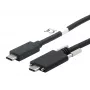 EXSYS USB 3.2 Gen 2x1 kabel C-C met kartelschroeven, 1m, zwart (EX-K1591V-1.0)
