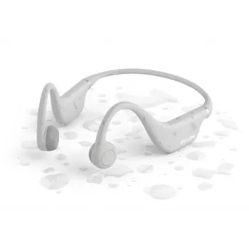 Philips TAK4607GY/00 draadloze open-ear koptelefoon voor kinderen, beengeleiding, IPX5, wit