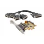 EXSYS EX-44354 4-poorts PCIe RS-232 seriële kaart met low-profile beugel, FTDI-chipset