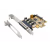 EXSYS EX-44354 4-poorts PCIe RS-232 seriële kaart met low-profile beugel, FTDI-chipset