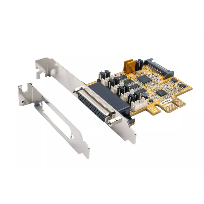 EXSYS EX-44354 4-poorts PCIe RS-232 seriële kaart met low-profile beugel, FTDI-chipset