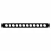 EXSYS EX-49298 19 inch 1U rackpaneel met 12 D-type uitsparingen, zwart