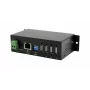EXSYS EX-6003HMVS-POE-ON 4-poorts USB 2.0 via Gigabit Ethernet server met PoE, 15KV ESD-beveiliging