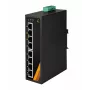 EXSYS EX-6226POE industriële 8-poorts Gigabit PoE+ switch, 12-36VDC, DIN-rail