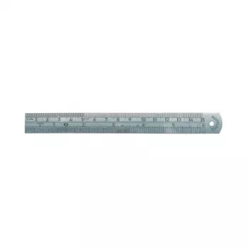 C.K Tools roestvrijstalen liniaal, 150 mm / 6 inch, mm- en inch-verdeling (T3530 06)