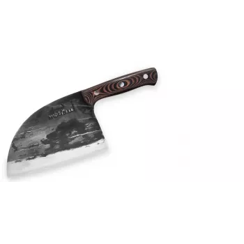 SAMURA Mad Bull Servisch koksmes 18 cm rode G-10 greep AUS-8 staal