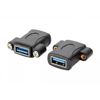 EXSYS EX-49301 USB 3.2 Gen 1 inbouwadapter, USB-A bus naar USB-A bus, 5Gbps, zwart