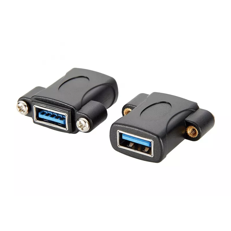 EXSYS EX-49301 USB 3.2 Gen 1 inbouwadapter, USB-A bus naar USB-A bus, 5Gbps, zwart