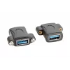 EXSYS EX-49301 USB 3.2 Gen 1 inbouwadapter, USB-A bus naar USB-A bus, 5Gbps, zwart