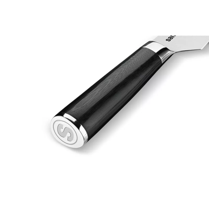 SAMURA Harakiri universeel mes 192 mm AUS-8 staal full tang zwarte greep
