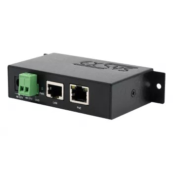 EXSYS EX-6009POE 90W Gigabit PoE++ injector, 48-57V DC klemmenblok-ingang, IEEE 802.3bt Type 4, DIN-rail-/wandmontage