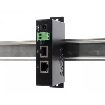 EXSYS EX-6009POE 90W Gigabit PoE++ injector, 48-57V DC klemmenblok-ingang, IEEE 802.3bt Type 4, DIN-rail-/wandmontage