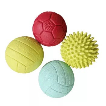 Gerardo's Toys GT7710 baby-massage- en sensorische ballen set, 4 stuks, verschillende texturen en kleuren, vanaf 6 maanden
