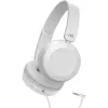 JVC bedrade in-ear oordopjes met microfoon, wit