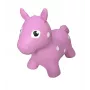 Gerardo's Toys roze hobbelpaard – hobbelspeelgoed voor kinderen, slijtvast PVC, draagvermogen 50 kg, zithoogte 28 cm, CE- en EN71-gecertificeerd