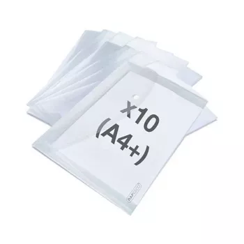 Rapesco ECO GRS A4 documenthoezen transparant helder, 10-pack (1816)