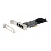 EXSYS Quad 5 Gigabit Ethernet PCIe x4 kaart (Realtek RTL8126) EX-60154