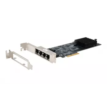 EXSYS Quad 5 Gigabit Ethernet PCIe x4 kaart (Realtek RTL8126) EX-60154