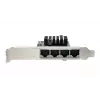 EXSYS Quad 5 Gigabit Ethernet PCIe x4 kaart (Realtek RTL8126) EX-60154