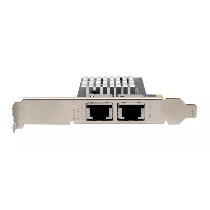 EXSYS Dual 10 Gigabit Ethernet PCIe x4 kaart, Intel X550-AT2, 2x RJ45, low-profile EX-60222