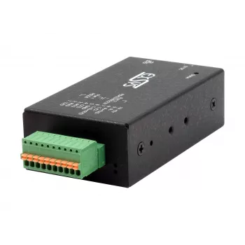 EXSYS EX-6131-2POE PoE naar RS-232 & RS-422/485 seriële device server met DIN-rail- en wandmontageset