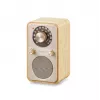 Sangean WR-9 draagbare FM/AM-radio met Bluetooth, behuizing van echt essenhout in wit