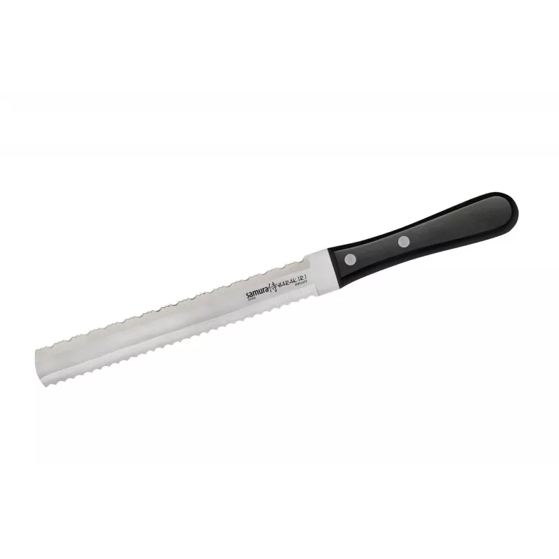 SAMURA Harakiri 3-delige keukenmessenset, zwart handvat