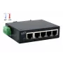 EXSYS 5-poorts industriële Ethernet-switch, 10/100 Mbps, DIN-rail, -40° tot +75°C EX-6200-T