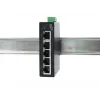 EXSYS 5-poorts industriële Ethernet-switch, 10/100 Mbps, DIN-rail, -40° tot +75°C EX-6200-T