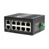 EXSYS Mini 10-poorts industriële Gigabit PoE+ switch, web-managed (EX-62036MPOE)