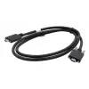EXSYS USB 3.2 Gen 2x1 Type-C kabel met kartelschroeven, 3,0m, zwart EX-K1592V-3.0