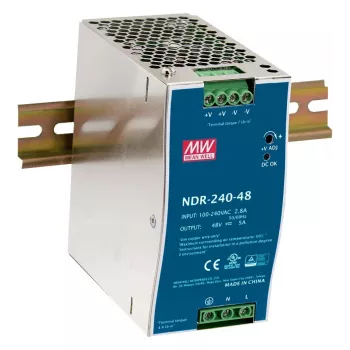 EXSYS Meanwell 240W DIN-rail voeding 48V/5A - NDR-240-48 (EX-6976)