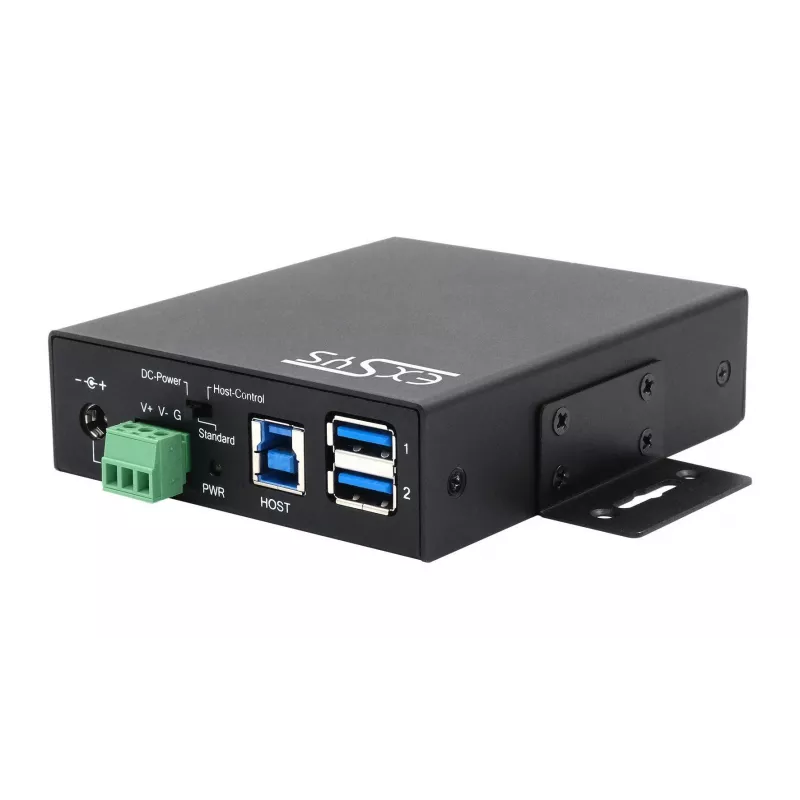 EXSYS EX-11241HMS 10-poorts USB 3.2 Gen 1 metalen hub met 15KV ESD-beveiliging