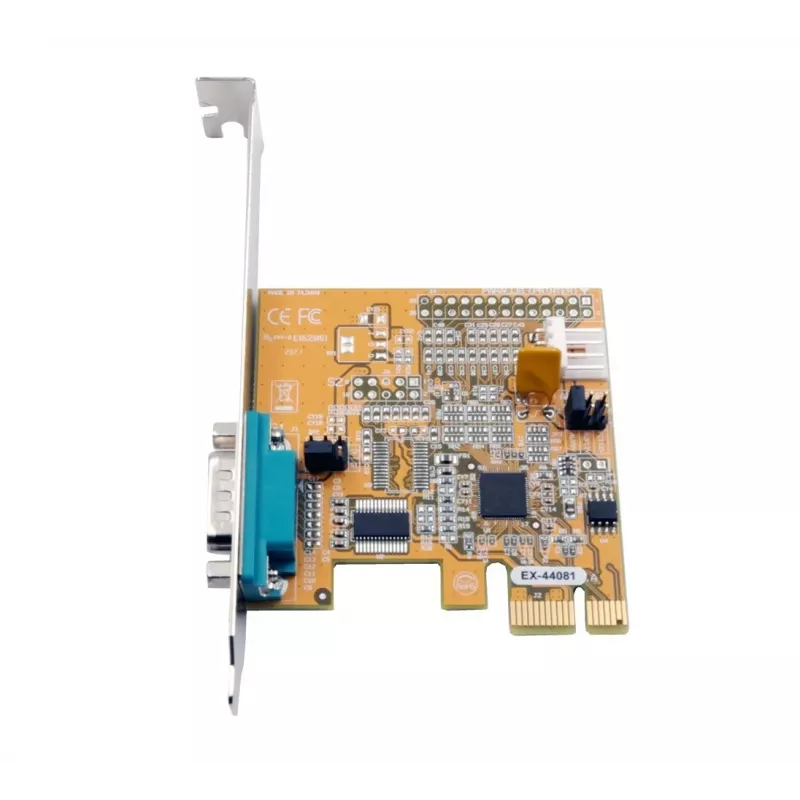 EXSYS EX-44081 PCIe 1-poorts RS-232 seriële kaart, ASIX AX99100, low profile