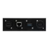 EXSYS EX-49299 19 inch 1U rackpaneel met 12 D-type uitsparingen en kabelmanagementgoot