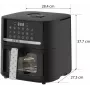 QUIN YJ-6505ADV digitale heteluchtfriteuse 6,5L zwart