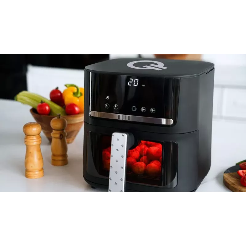 QUIN YJ-6505ADV digitale heteluchtfriteuse 6,5L zwart