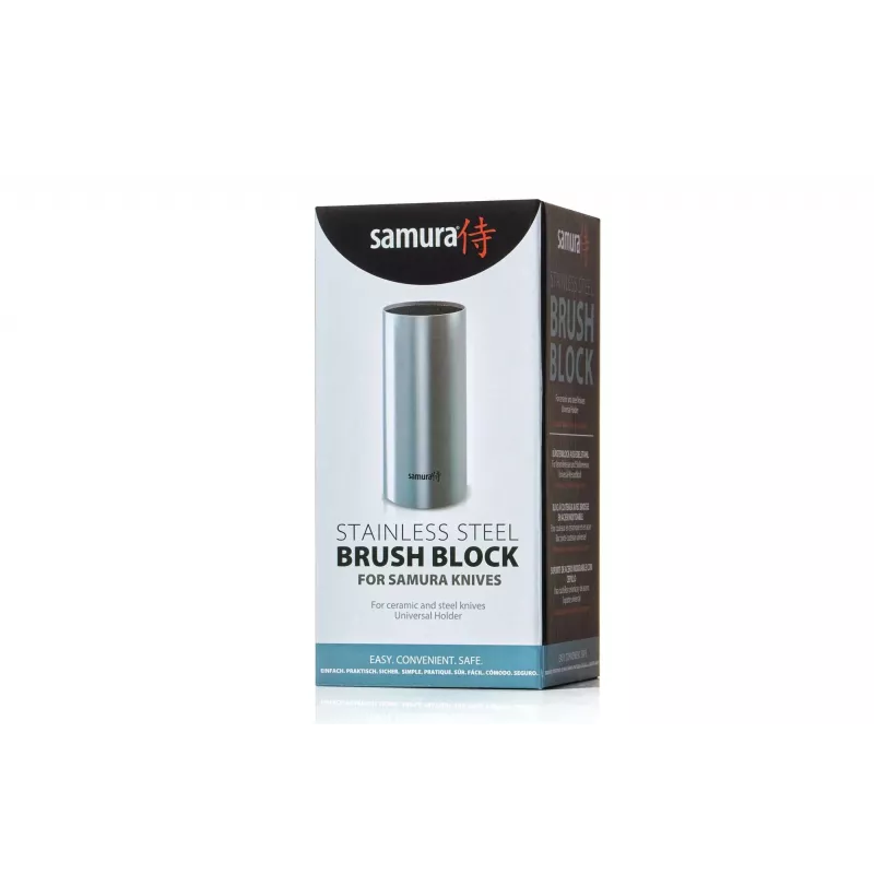 SAMURA KBM-100 magnetische messenblok, bamboe, dubbelzijdig, geschikt voor max. 10 messen