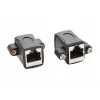 EXSYS EX-49306 Cat.5e RJ45 bus-naar-bus keystone adaptermodule, zwart