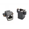 EXSYS EX-49306 Cat.5e RJ45 bus-naar-bus keystone adaptermodule, zwart