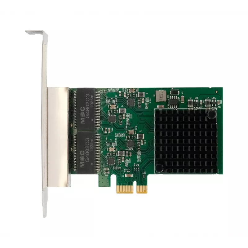 EXSYS EX-60104 quad 1 Gigabit Ethernet PCIe x1 kaart (Realtek RTL8111H)